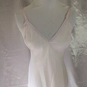 Vintage Barbizon Daffreda Full Slip Lingerie Lace Poly Nylon Size 36